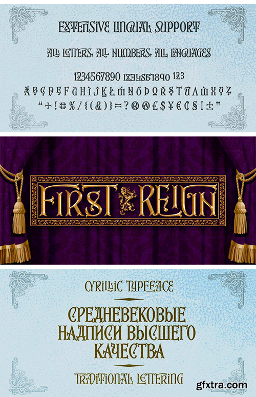 First Reign Font Family First Reign Font Family