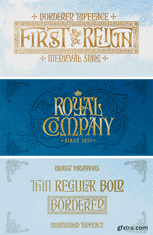 First Reign Font Family First Reign Font Family