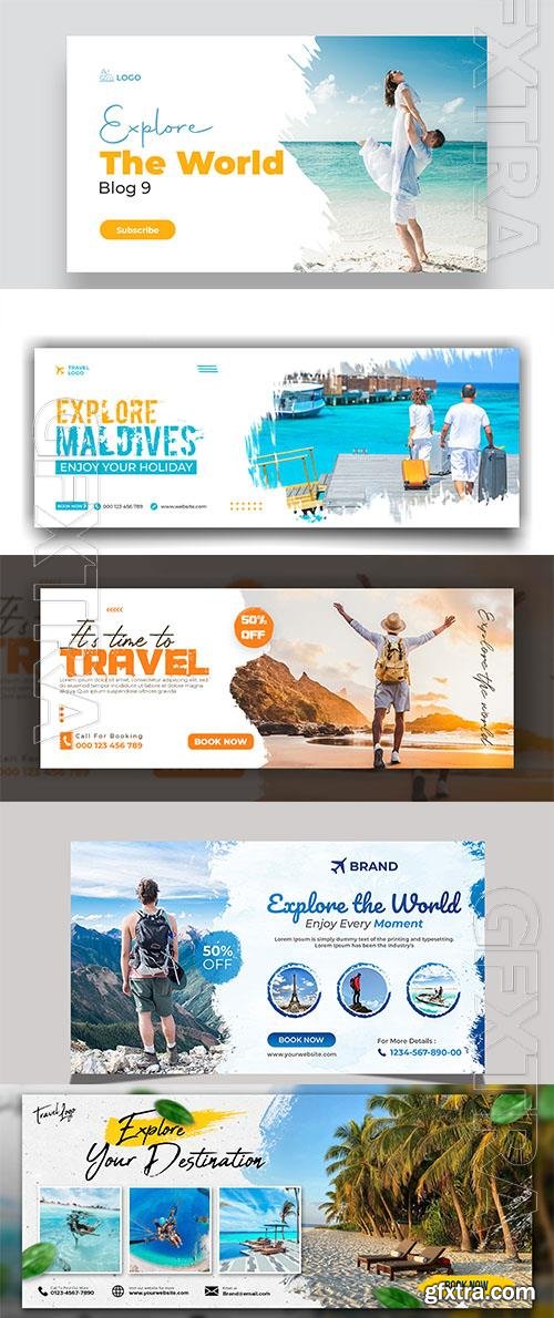 PSD travel flyer design, tourism marketing service PSD travel flyer design, tourism marketing service