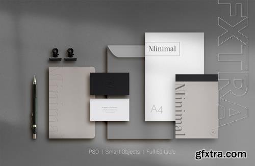 PSD set of corporate stationery branding mockup top view vol 2 PSD set of corporate stationery branding mockup top view vol 2