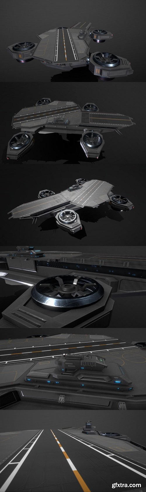 Scifi Flying Aircraft Carrier