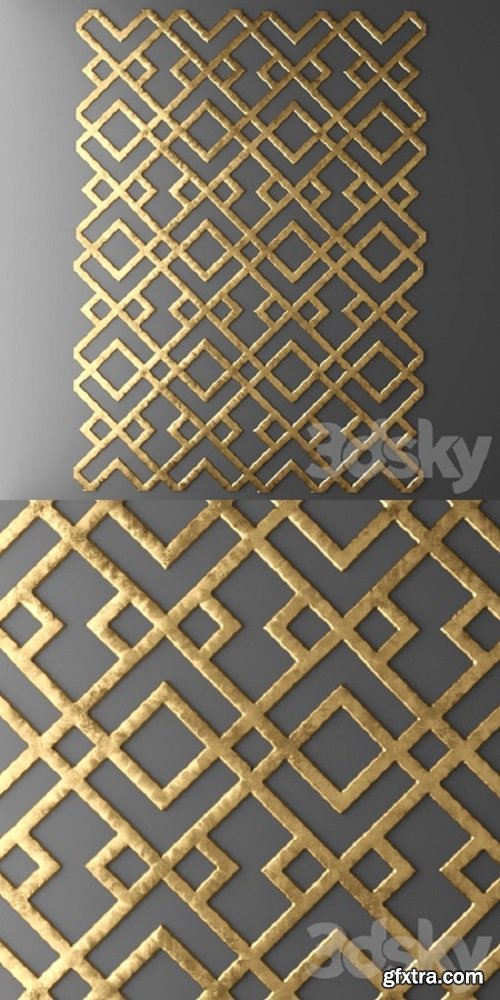 Decor for wall Panel 3D