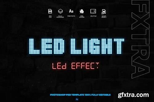 LED text effect LED text effect