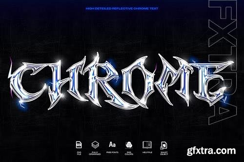 Electric Chrome 3D Reflective Text FX Electric Chrome 3D Reflective Text FX