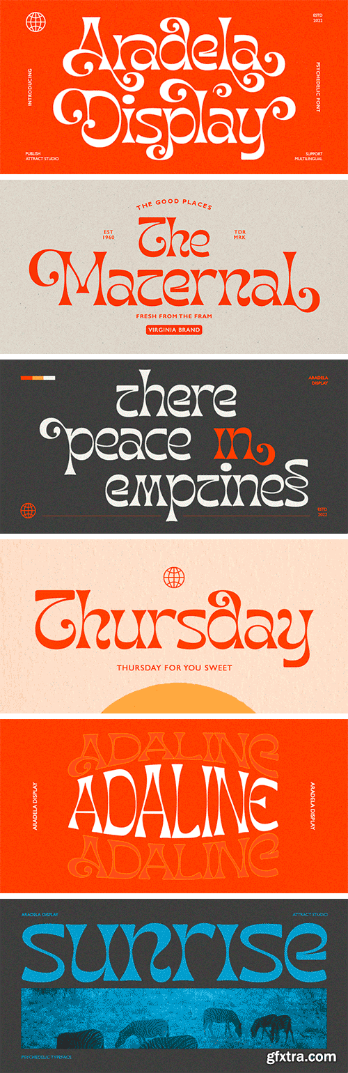 Aradela Display Font Aradela Display Font