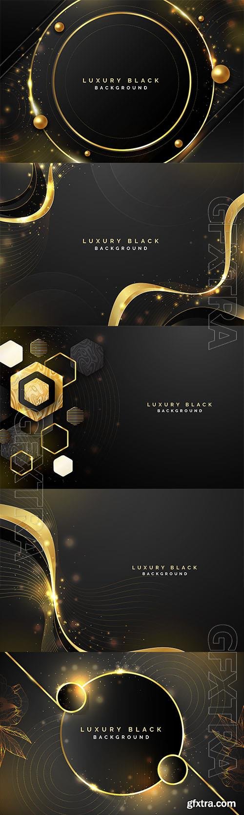 Realistic vector black shimmer background Realistic vector black shimmer background