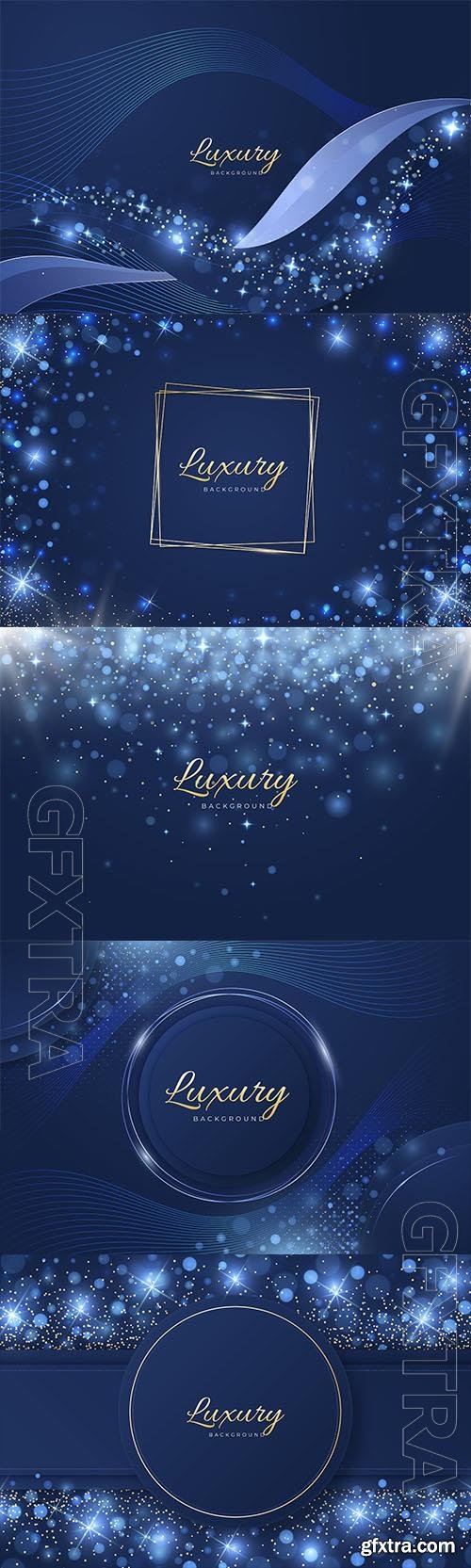 Vector realistic navy blue glitter background Vector realistic navy blue glitter background