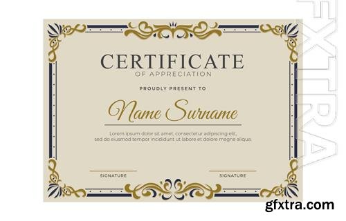 Vector victorian certificate template Vector victorian certificate template
