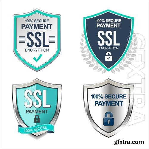 Vector collection of ssl protection secure icon vector illustration isolated on white background vol 2 Vector collection of ssl protection secure icon vector illustration isolated on white background vol 2