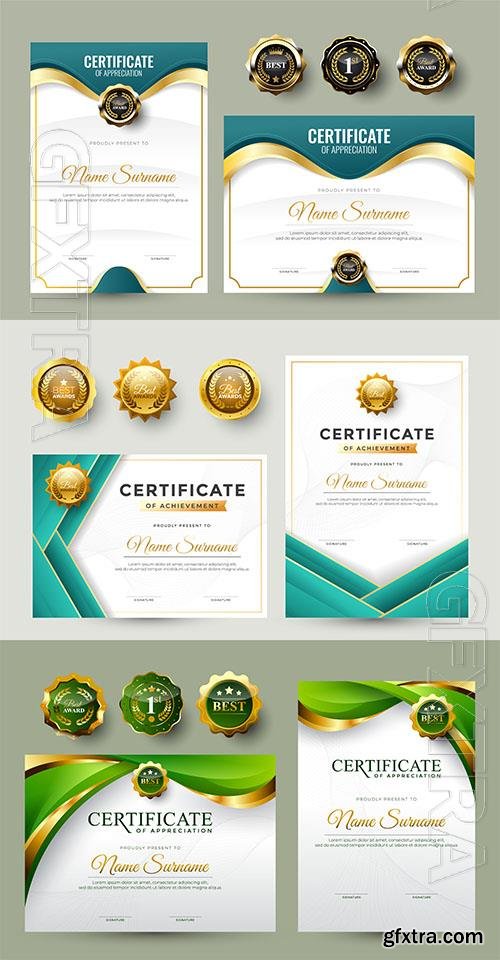 Vector certificate of appreciation template vol 2 Vector certificate of appreciation template vol 2