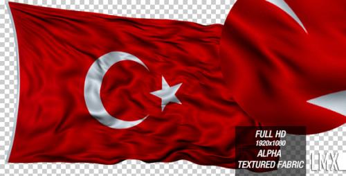 Videohive - Turkey Loop Flag - 6087004 - 6087004