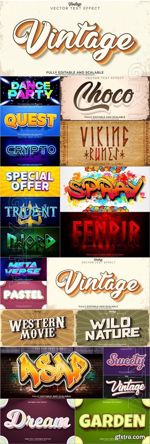 20 Vector 3d text editable, text effect font vol 7 20 Vector 3d text editable, text effect font vol 7