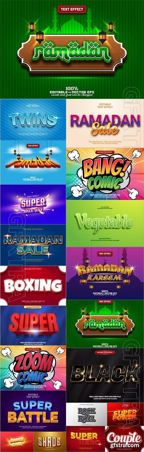 20 Vector 3d text editable, text effect font vol 8 20 Vector 3d text editable, text effect font vol 8