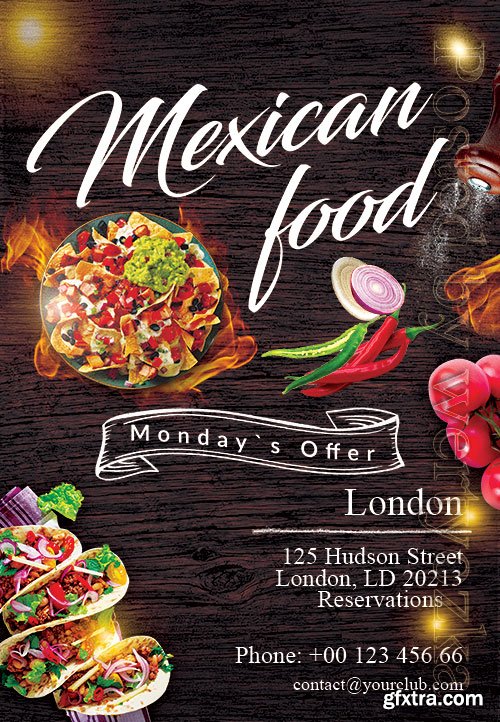 Mexican Food Psd Flyer Design Mexican Food Psd Flyer Design