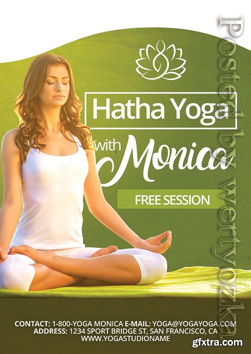 Yoga Psd Flyer Design Yoga Psd Flyer Design