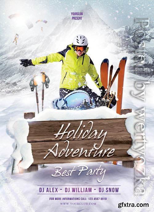 Holiday Adventure Psd Flyer Design Holiday Adventure Psd Flyer Design