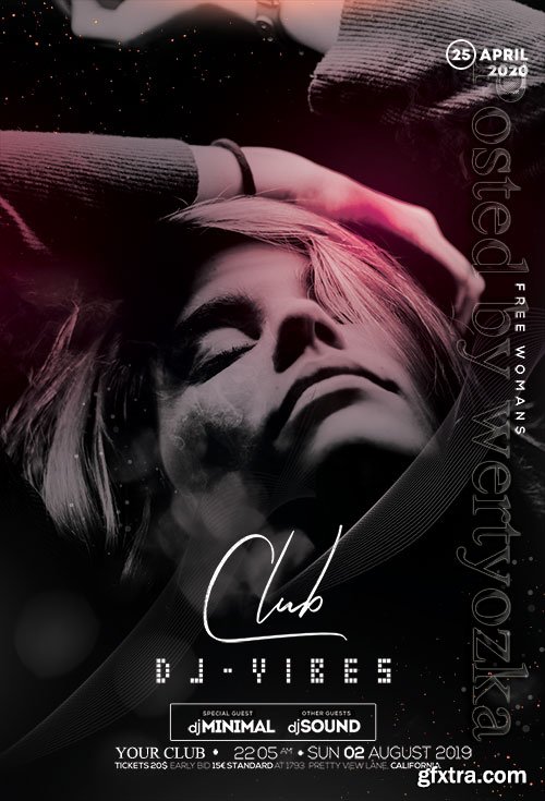 Club Dj Vibes Psd Flyer Design Club Dj Vibes Psd Flyer Design