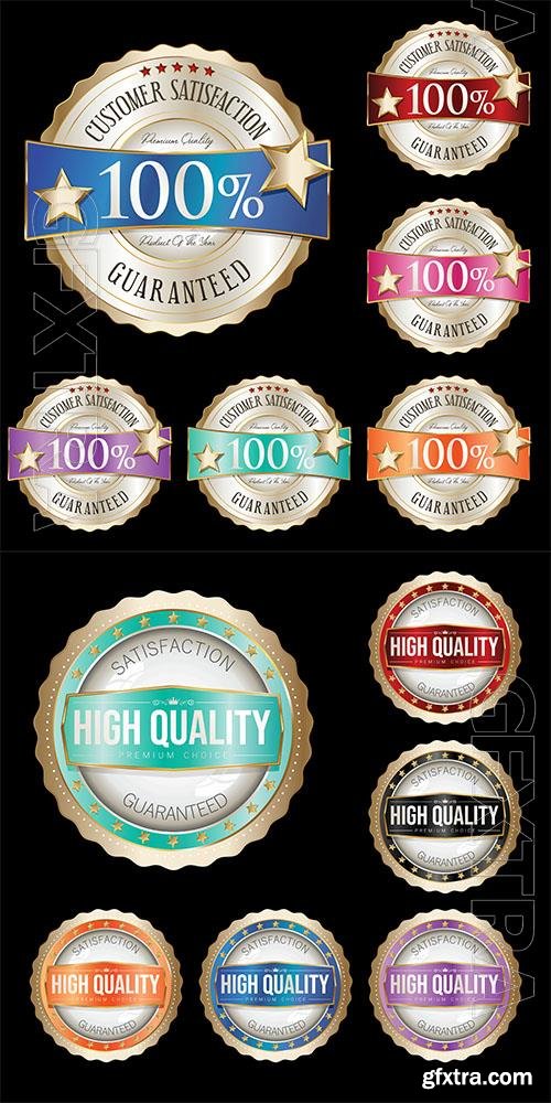 Vector collection multicolor badges Vector collection multicolor badges