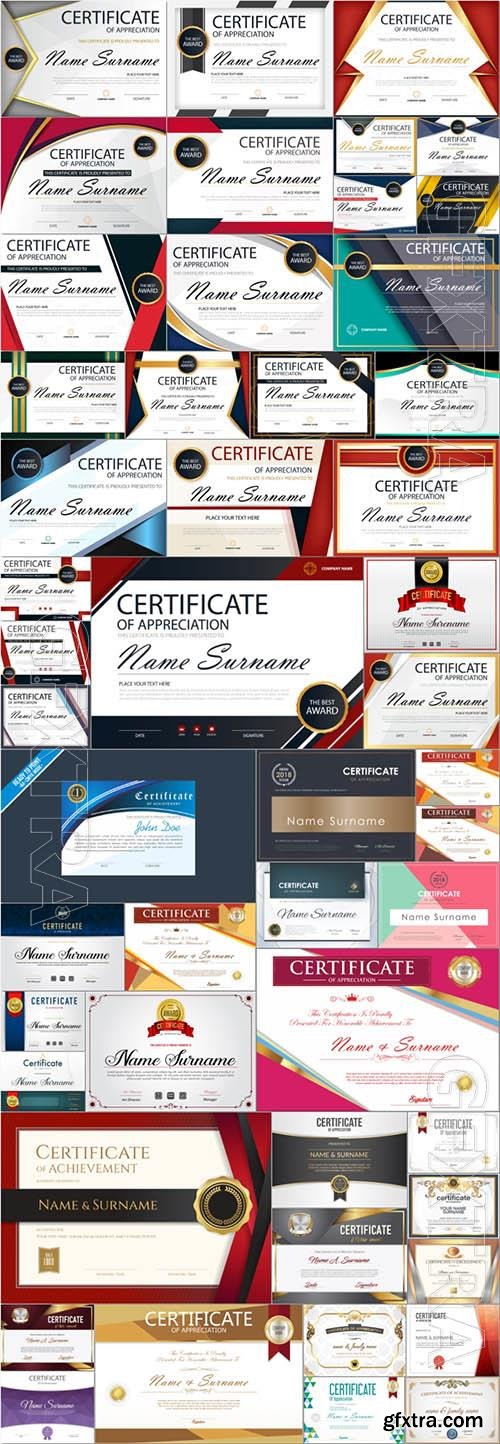 50 vector ertificate or diploma design template vol 2 50 vector ertificate or diploma design template vol 2