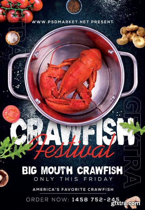 Psd crawfish boil fest flyer design Psd crawfish boil fest flyer design