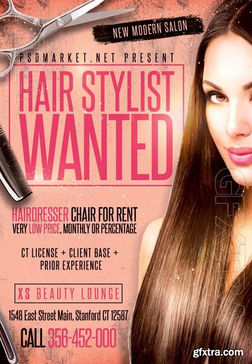 Psd hair flyer design Psd hair flyer design