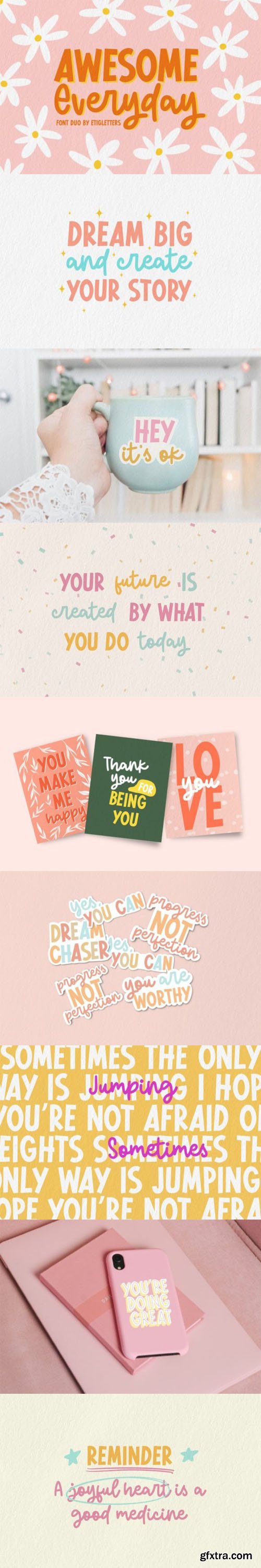 Awesome Everyday Font Duo Awesome Everyday Font Duo