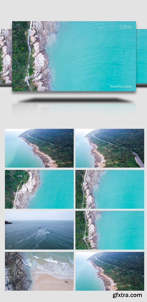Natural Scenery Seaside And Island 4K Aerial Photography 8952673