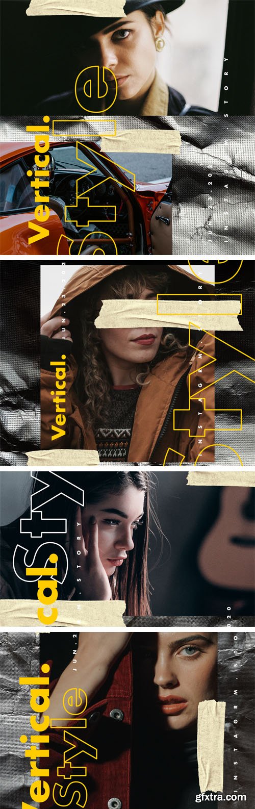 Vertical Styles - Social Media Posts PSD Templates Vertical Styles - Social Media Posts PSD Templates