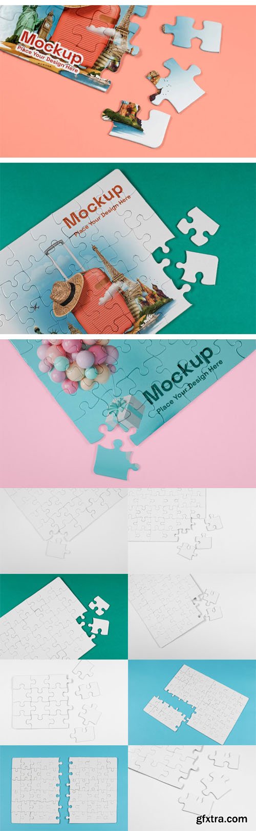 Creative Puzzle Design PSD Mockups Templates Creative Puzzle Design PSD Mockups Templates