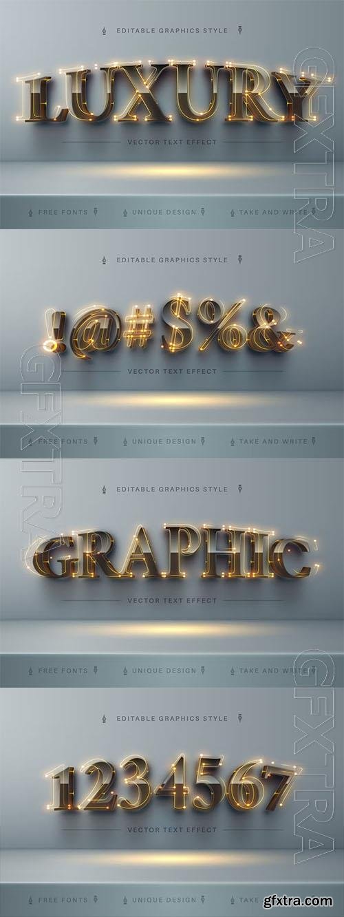Luxury Light - editable text effect, font style Luxury Light - editable text effect, font style