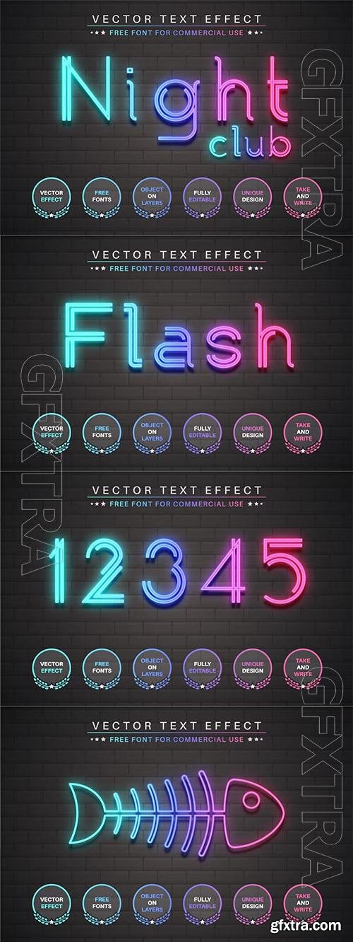 Night club - editable text effect, font style Night club - editable text effect, font style