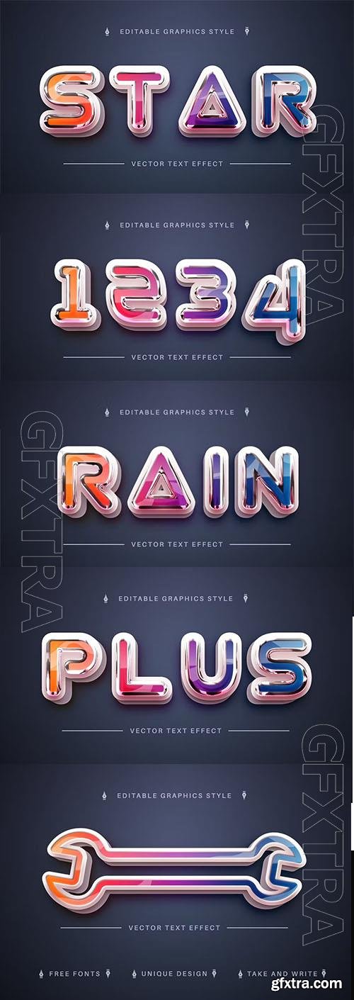 Star Rainbow - editable text effect, font style Star Rainbow - editable text effect, font style