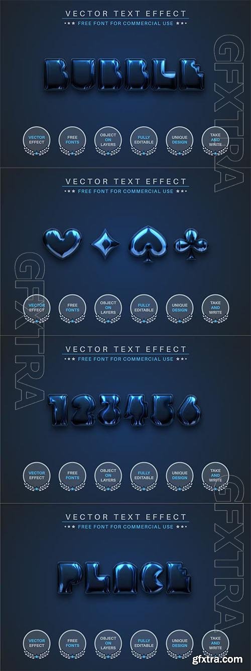 Dark Bubble - editable text effect, font style Dark Bubble - editable text effect, font style