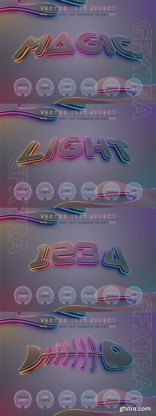 Magic Glow - editable text effect, font style Magic Glow - editable text effect, font style