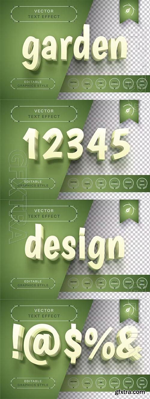 Green Garden - editable text effect, font style Green Garden - editable text effect, font style