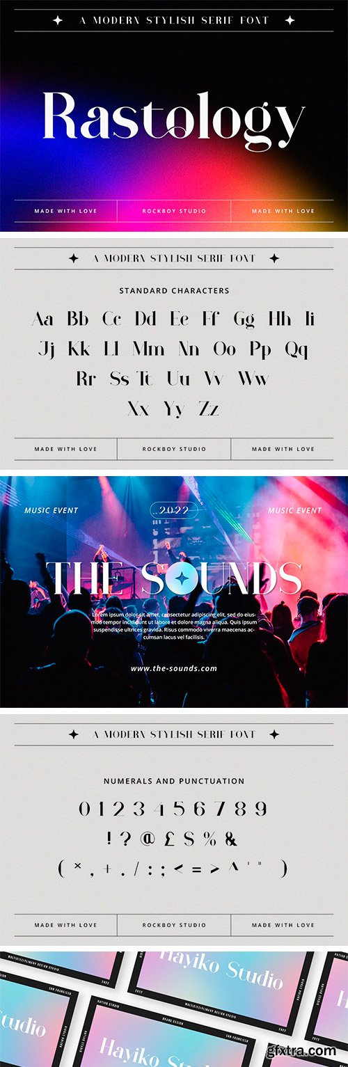 Rastology Font Rastology Font