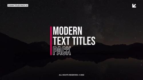 MotionArray - Clean Text Titles - 1329773