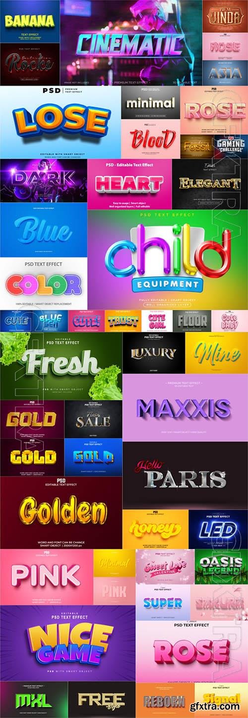 50 PSD 3d editable photoshop text effect style vol 5 50 PSD 3d editable photoshop text effect style vol 5