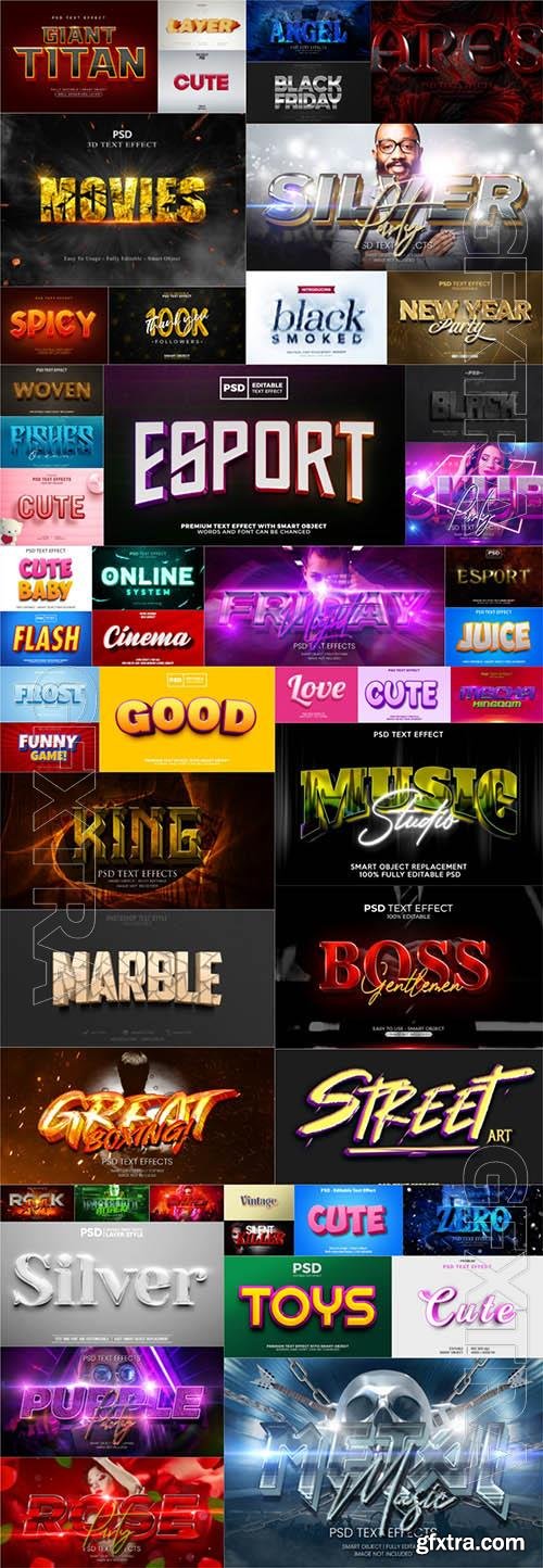 50 PSD 3d editable photoshop text effect style vol 3 50 PSD 3d editable photoshop text effect style vol 3