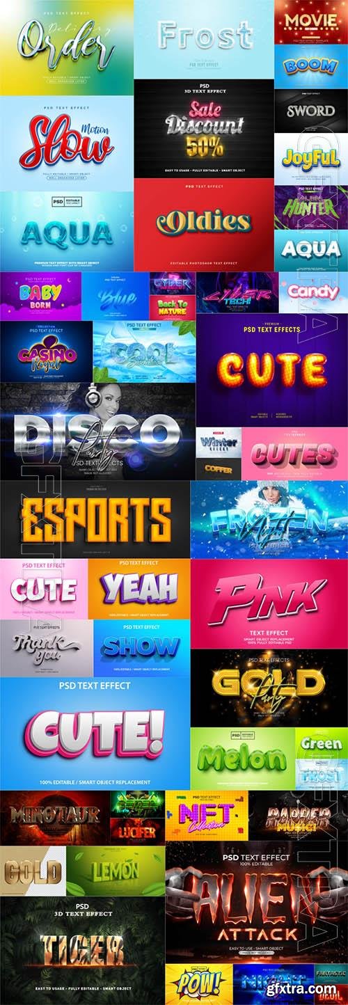 50 PSD 3d editable photoshop text effect style vol 2 50 PSD 3d editable photoshop text effect style vol 2