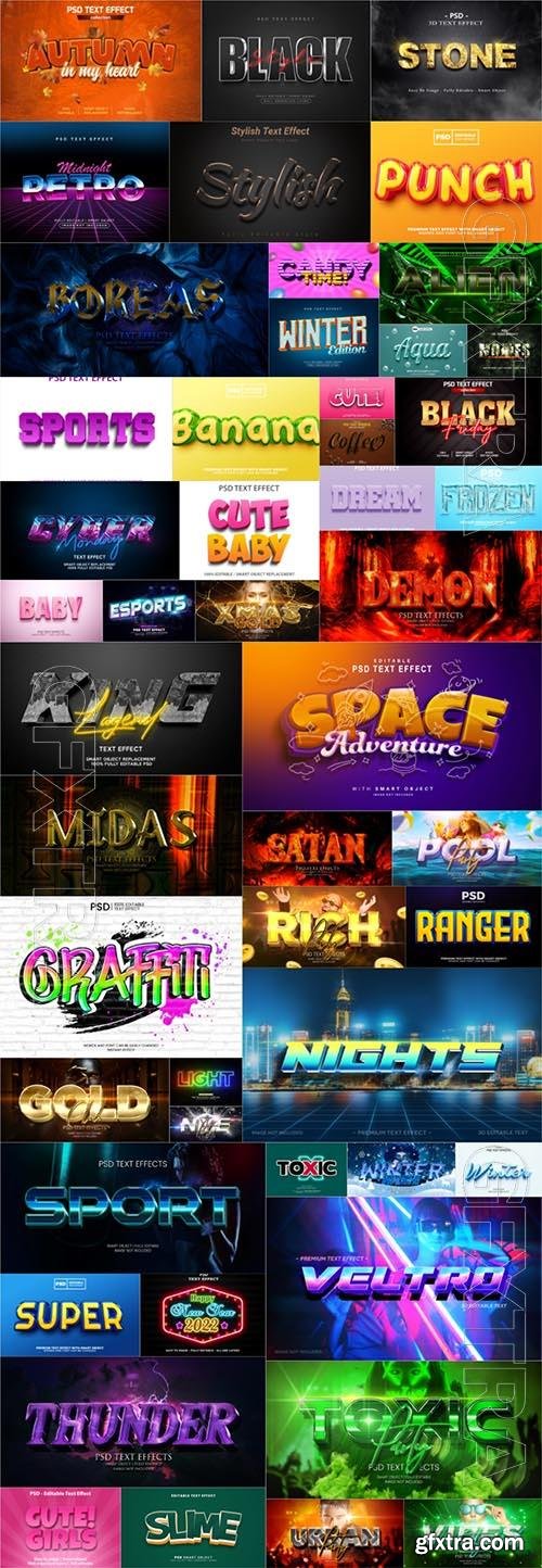 50 PSD 3d editable photoshop text effect style vol 1 50 PSD 3d editable photoshop text effect style vol 1