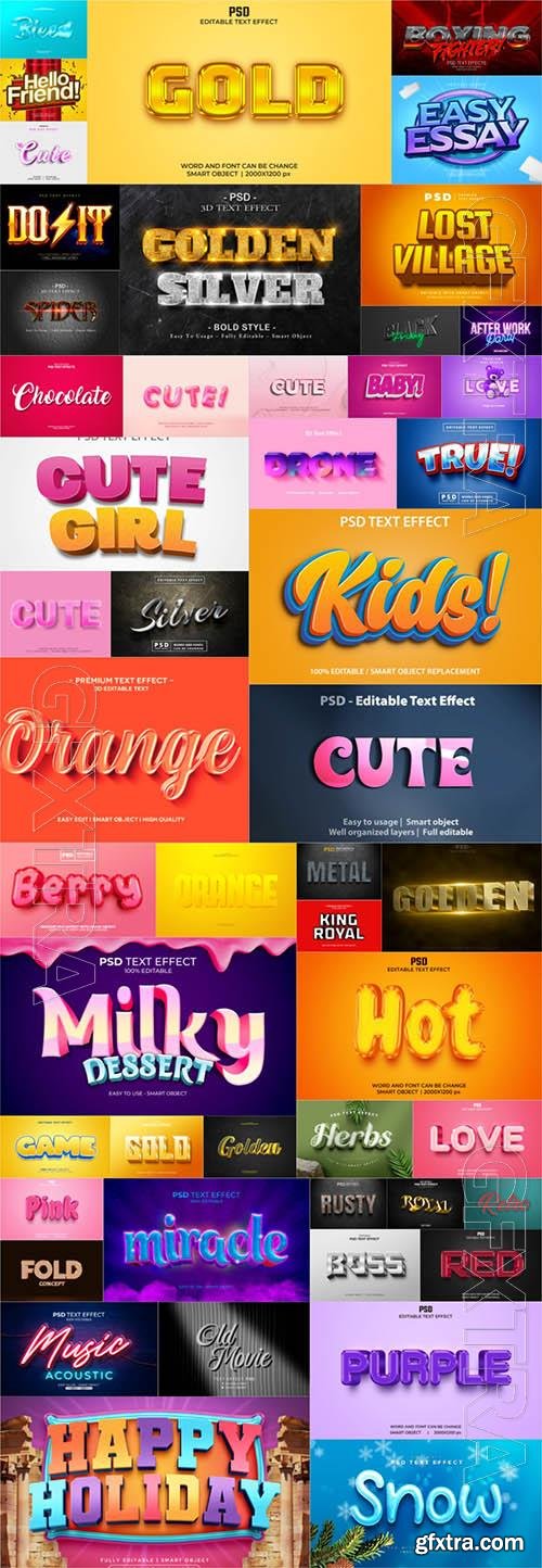 50 PSD 3d editable photoshop text effect style vol 4 50 PSD 3d editable photoshop text effect style vol 4