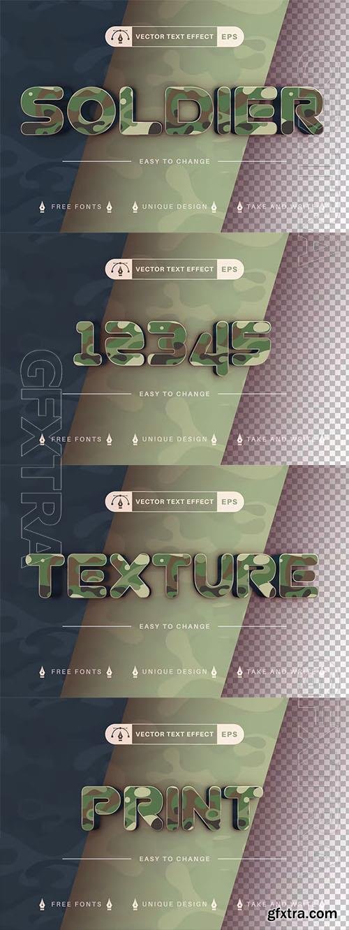 Soldier - editable text effect, font style Soldier - editable text effect, font style