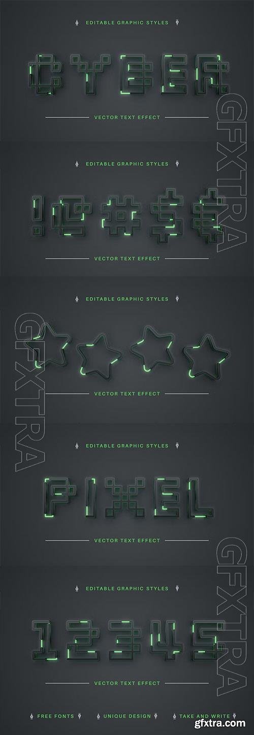 Cyber - editable text effect, font style Cyber - editable text effect, font style