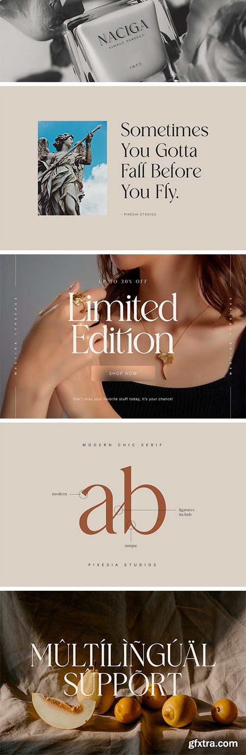 Westiga - Modern Luxury Serif Font Westiga - Modern Luxury Serif Font