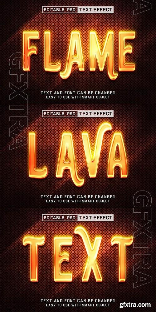 Flame Editable Text Effect Flame Editable Text Effect