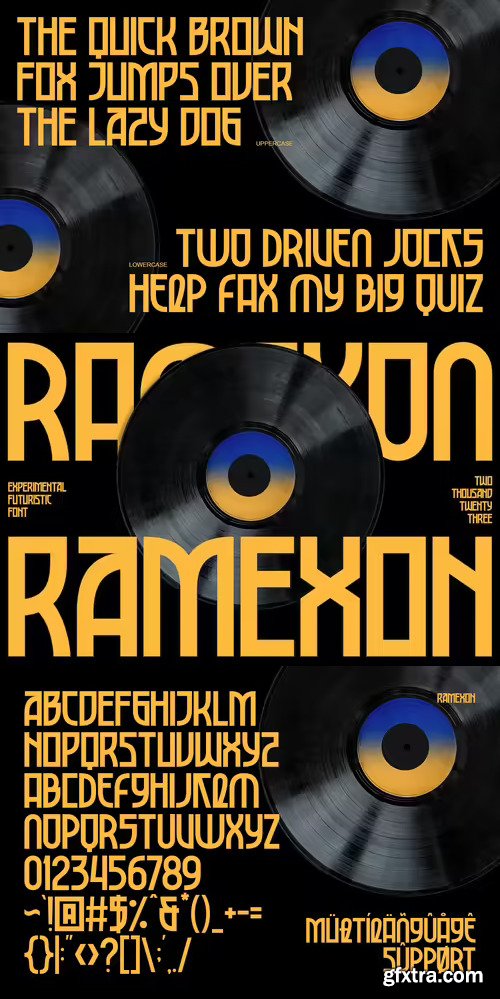 Ramexon - Experimental Futuristic Fonts