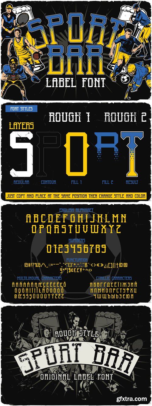 Sport Bar - Original Label Font Sport Bar - Original Label Font