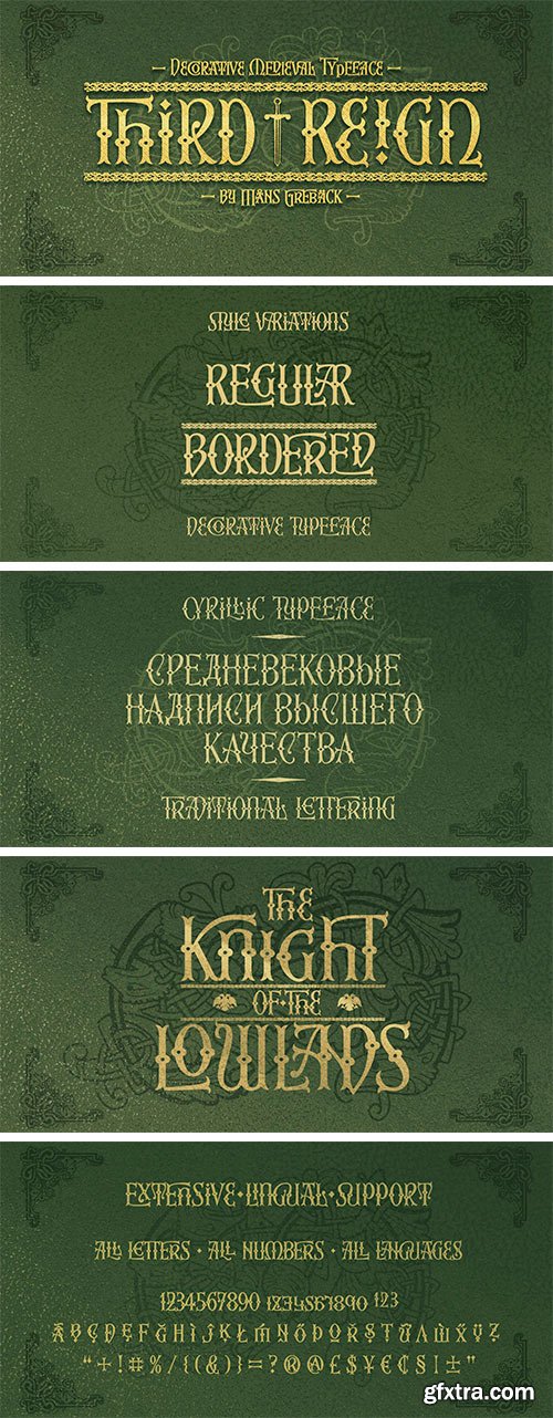 Third Reign Font Family Third Reign Font Family