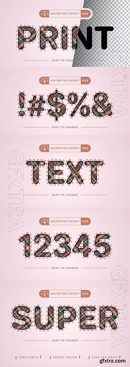 Textile - Editable Text Effect, Font Style Textile - Editable Text Effect, Font Style